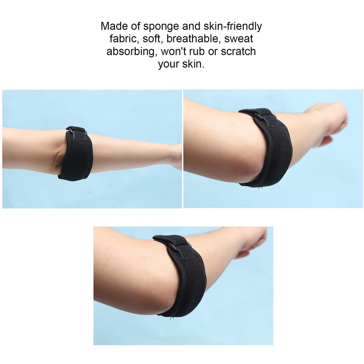 Elbow Support Strap Adjustable Elbow Brace with Compression Pad Elbow Pain Relief for Tennis Player Golfer Driver
