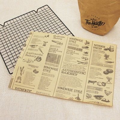 25Pcs Lot Oilpaper Wrapping Paper For Bread Sandwich Burger