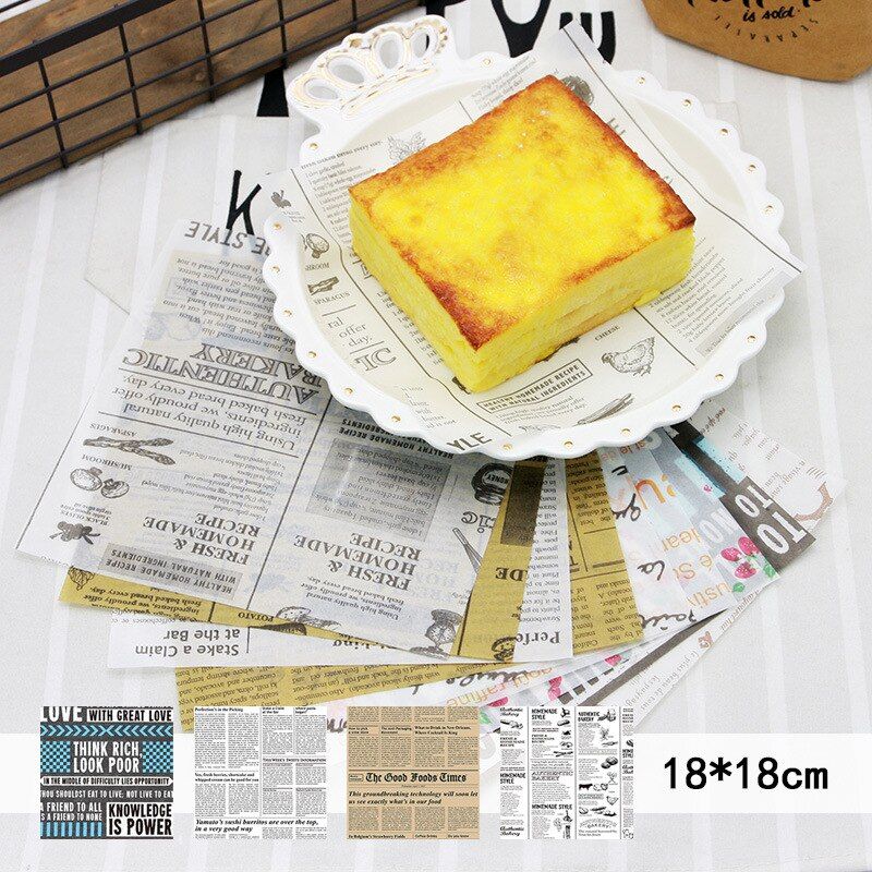 25Pcs Lot Oilpaper Wrapping Paper For Bread Sandwich Burger
