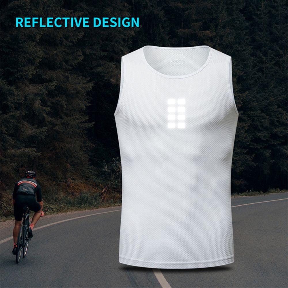 Men's Sleeveless Cycling Undershirt Quick Dry Bike Base