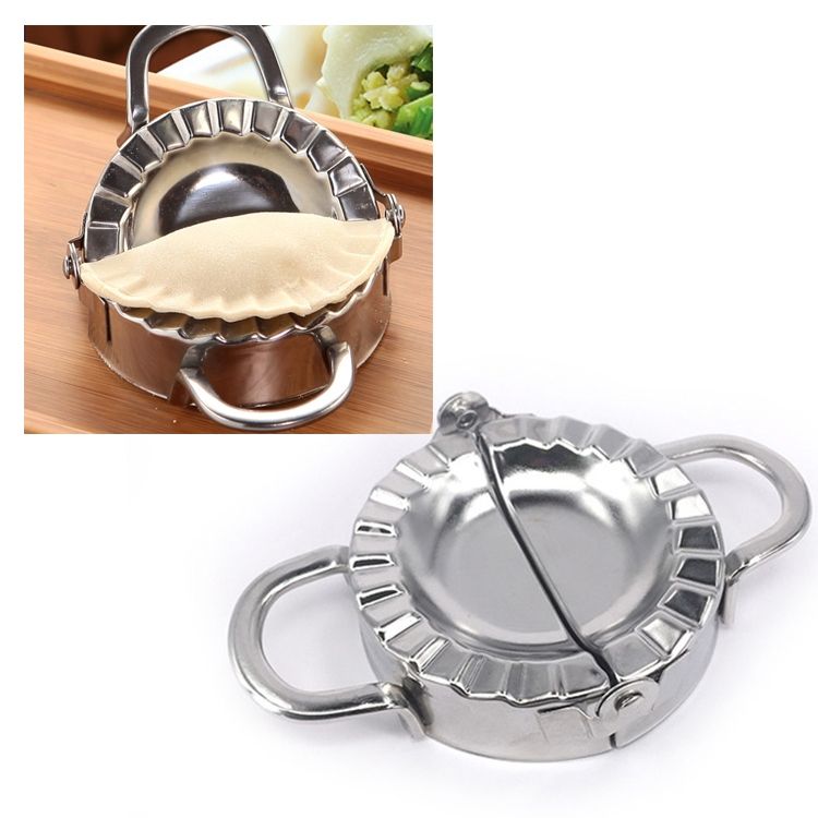 Stainless Steel Dumpling Maker Dough Cutter Dumpling Mould Kitchen Accessories Pastry Tools, Specification:Small 7.7cm With White Box