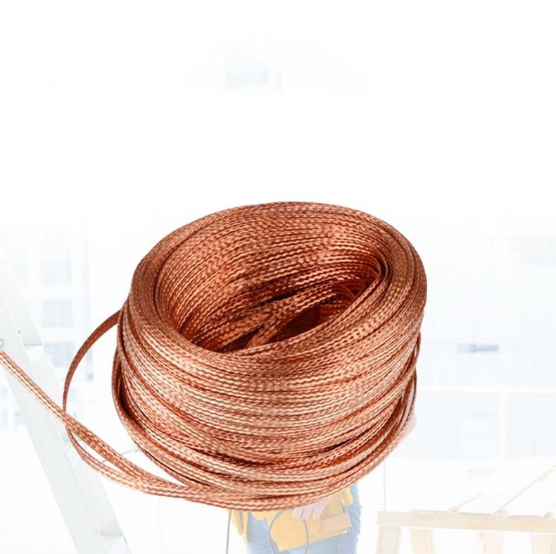 1.5-50 Square Copper Braided Ground Wire Ground Rod Lightnin