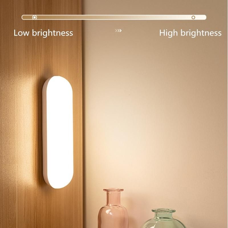 LED eye protection night light wireless touch dormitory learning reading light USB charging dimmable bedroom mini night lamp