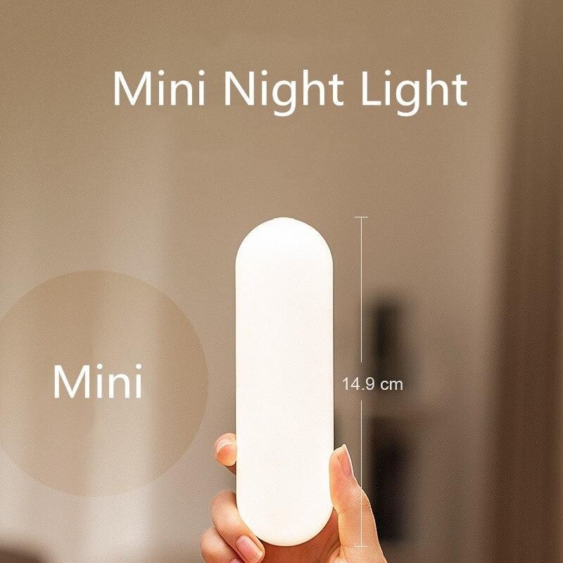 LED eye protection night light wireless touch dormitory learning reading light USB charging dimmable bedroom mini night lamp
