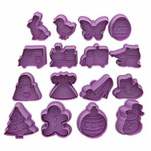 4pcs/set Diy Baking Tools Silicone Biscuit Mold Vegetable Mold Fudge Cake Mold