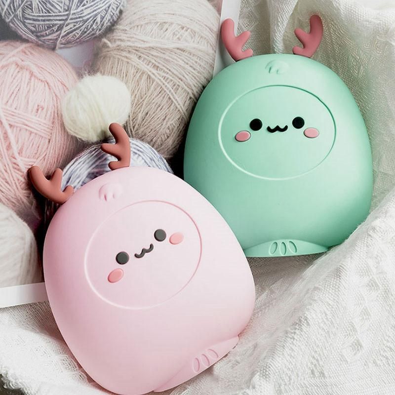 1Pcs Creative Green Silicone Cute Water Injection Warm
