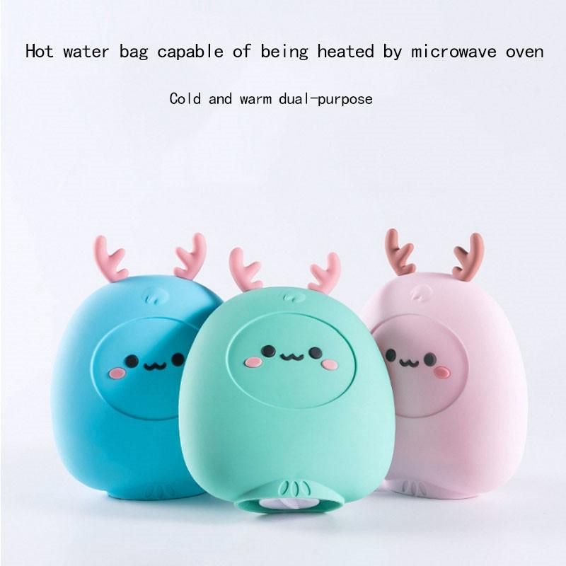 1Pcs Creative Green Silicone Cute Water Injection Warm