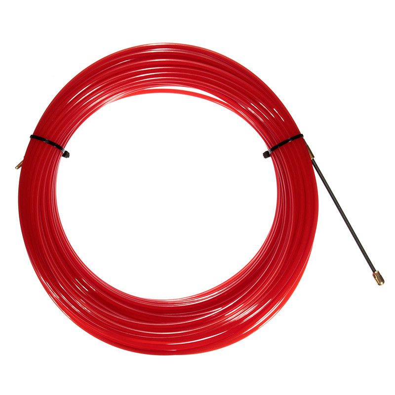 10/20/25/30M Nylon Steel Red Fish Draw Tape Electrical Cable