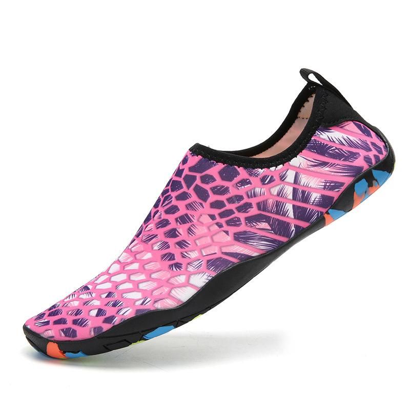 Beach shoes swimming shoes waterproof pink flat shoes for men&women