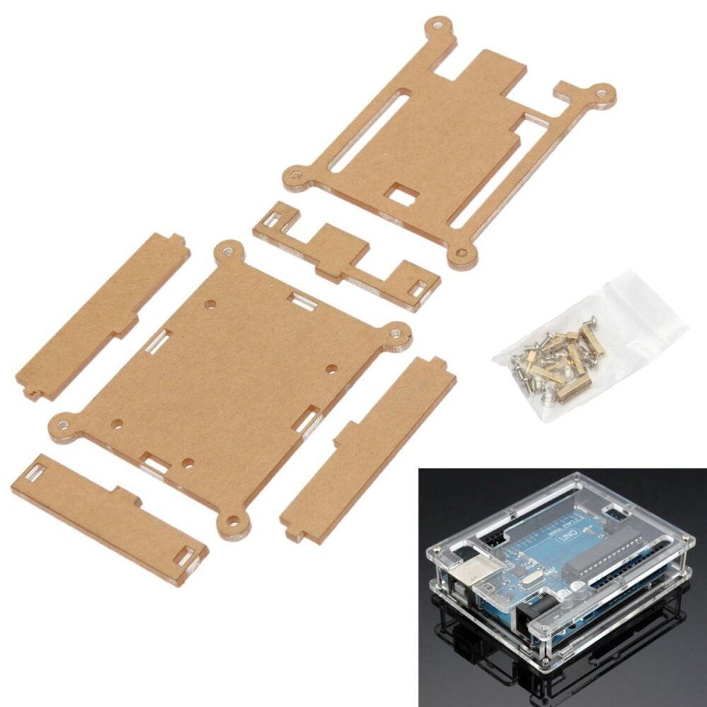 Enclosure Transparent Acrylic Box Case Clear Cover For Arduino UNO R3 Board
