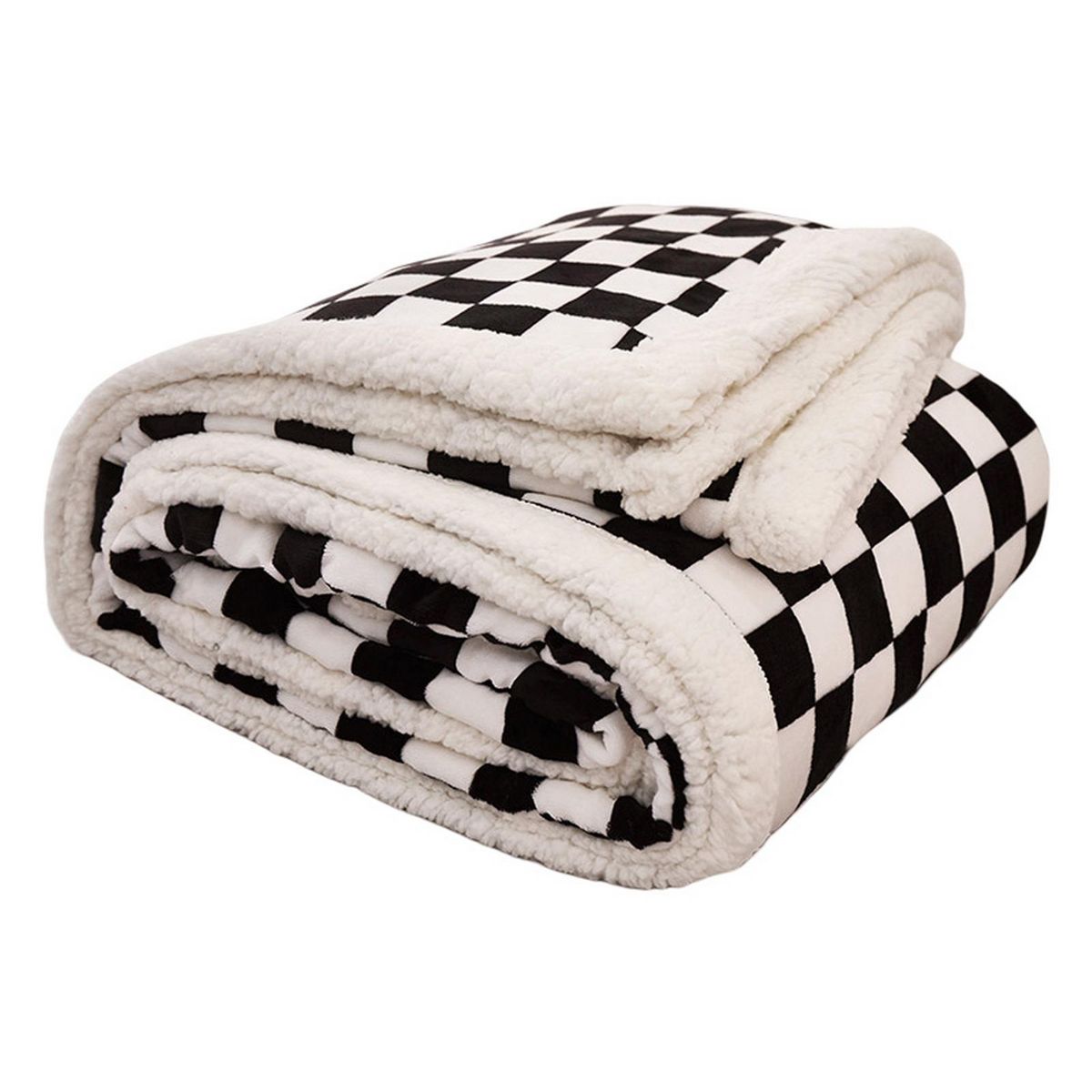 Throw Blanket Winter Watching TV Sofa Leisure Blanket Quilt Black