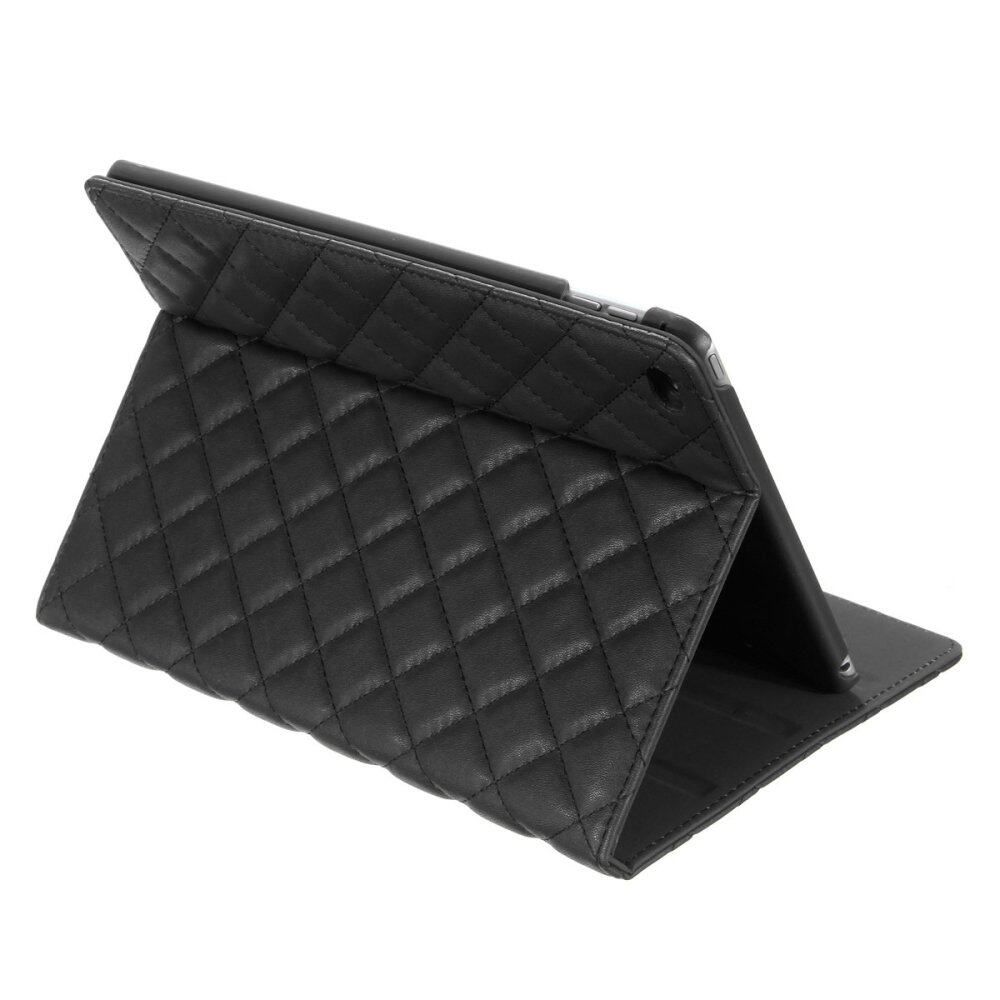 Crown Rivet Leather Case Cover For IPad Air 2/iPad 6 (Black) Black