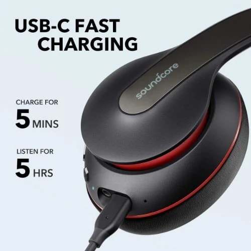 Soundcore Life Q10 Wireless Bluetooth Over Ear Headphones-black