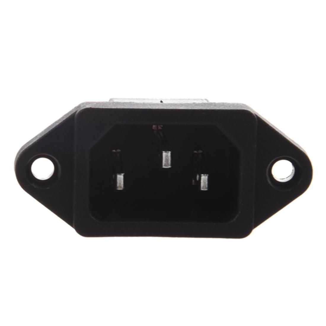 IEC 320 C14 Male Plug 3 Pins PCB Panel Power Inlet Socket