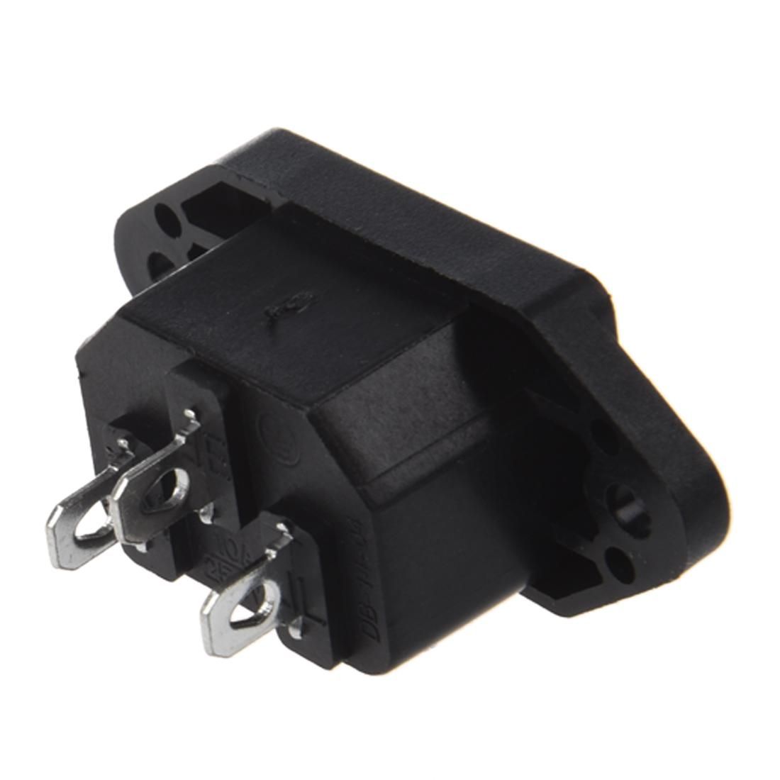 IEC 320 C14 Male Plug 3 Pins PCB Panel Power Inlet Socket