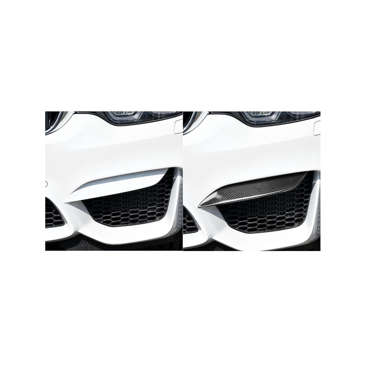 Car Front Bumper Front Bag Corners Spoiler Splitter Lip Front Bumper Frame Trim Exterior Tuning for M3 F80 F82 F83