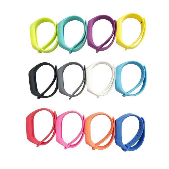 Replacement TPU Silicone Wrist Strap For  2 Smart Bracelet Black