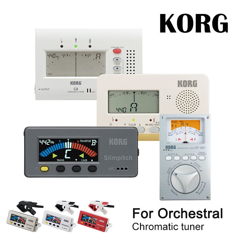 KORG CA2 CA50 Large Display Auto Chromatic Tuner Guitar/Bass/Saxophone/ Violin/ Flute