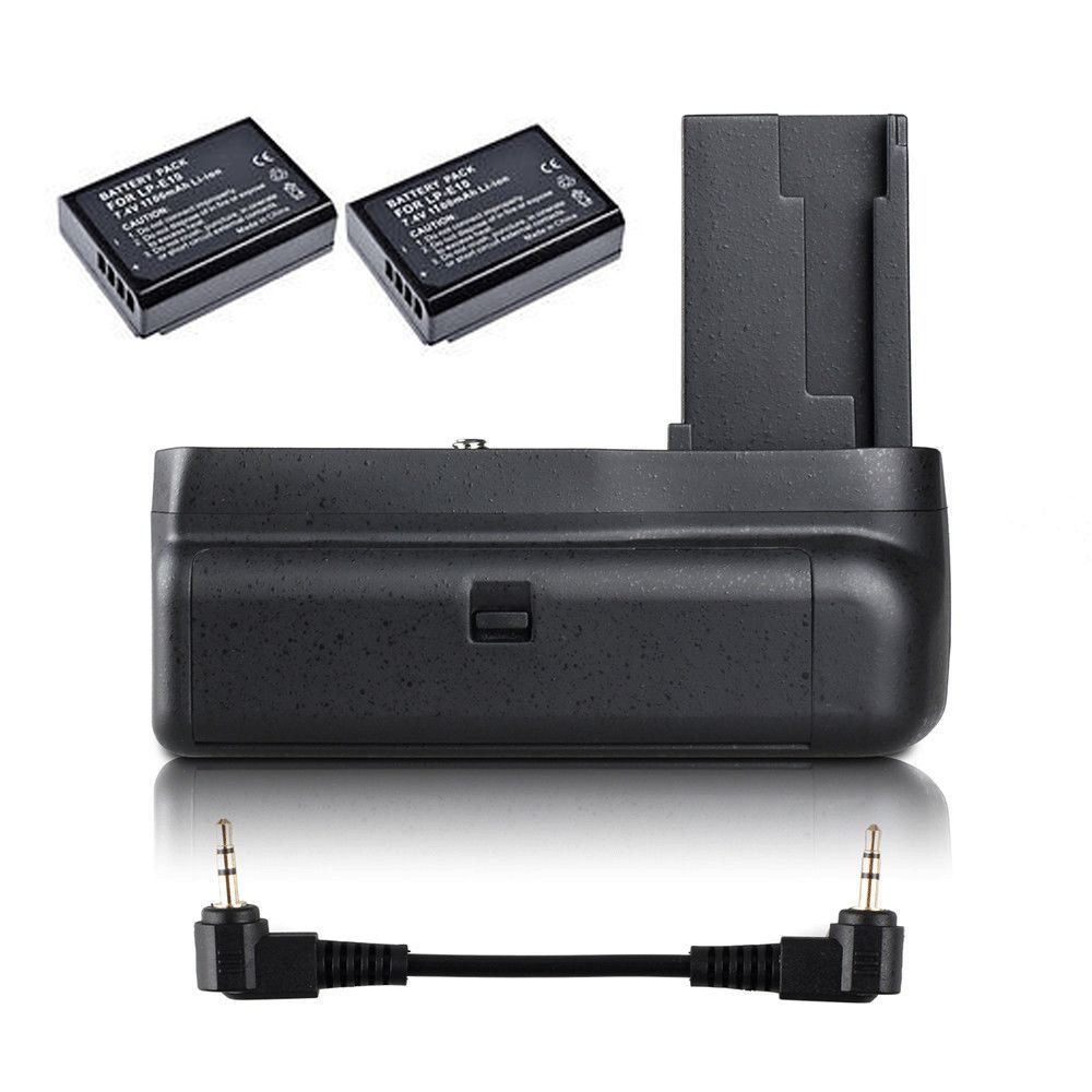 JINTU Vertical Battery Grip +2pcs LP-E10 Kit For Canon EOS 1100D 1200D 1300D/Rebel T3 T5 T6/kiss