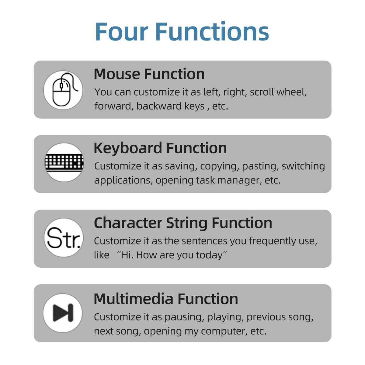FS17Pro Single Foot Switch Multifunctional Customized Foot Pedal USB+2.4G+BT Three-mode Connection Mechanical Switch