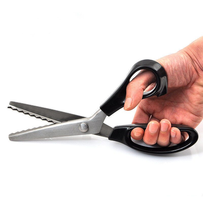 3PCS Pro Stainless Dressmaking Tailor Shears Zig Zag Pinking Sewing Cut Scissors