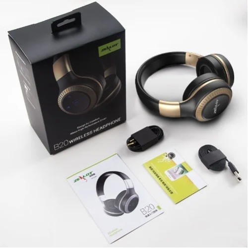 Zealot B20 Wireless Headphone - Gold & Black