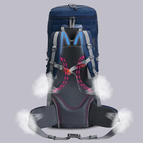 60L Camping Backpack Travel Sport Bag With Rain Cover Climbing Mountaineering Trekking Outdoor Rucksack Hiking Bag