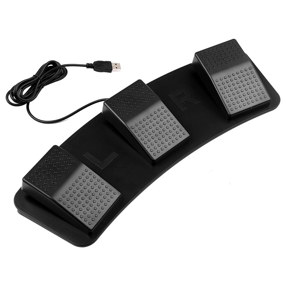 FS23-PM USB Triple Foot Switch Multifunctional Customized Foot Pedal Mechanical Switch for Image Acquisition Music Game Control