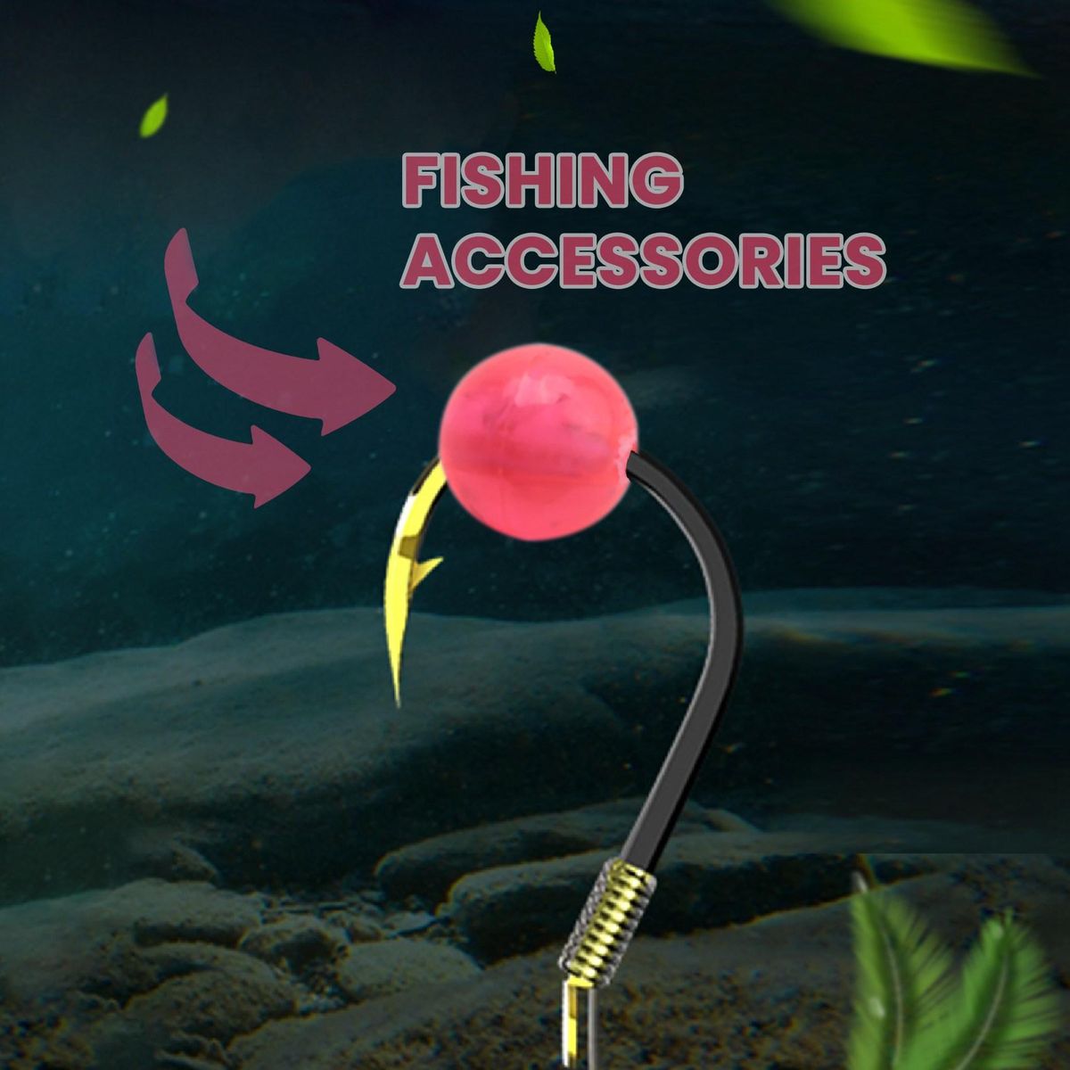1000Pcs/Set Fishing Beads 5mm Floats Glow Beads Fishing Acce