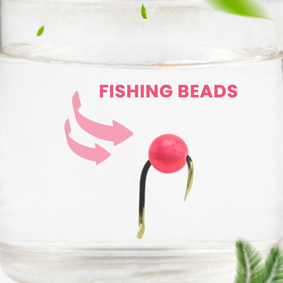 1000Pcs/Set Fishing Beads 5mm Floats Glow Beads Fishing Acce