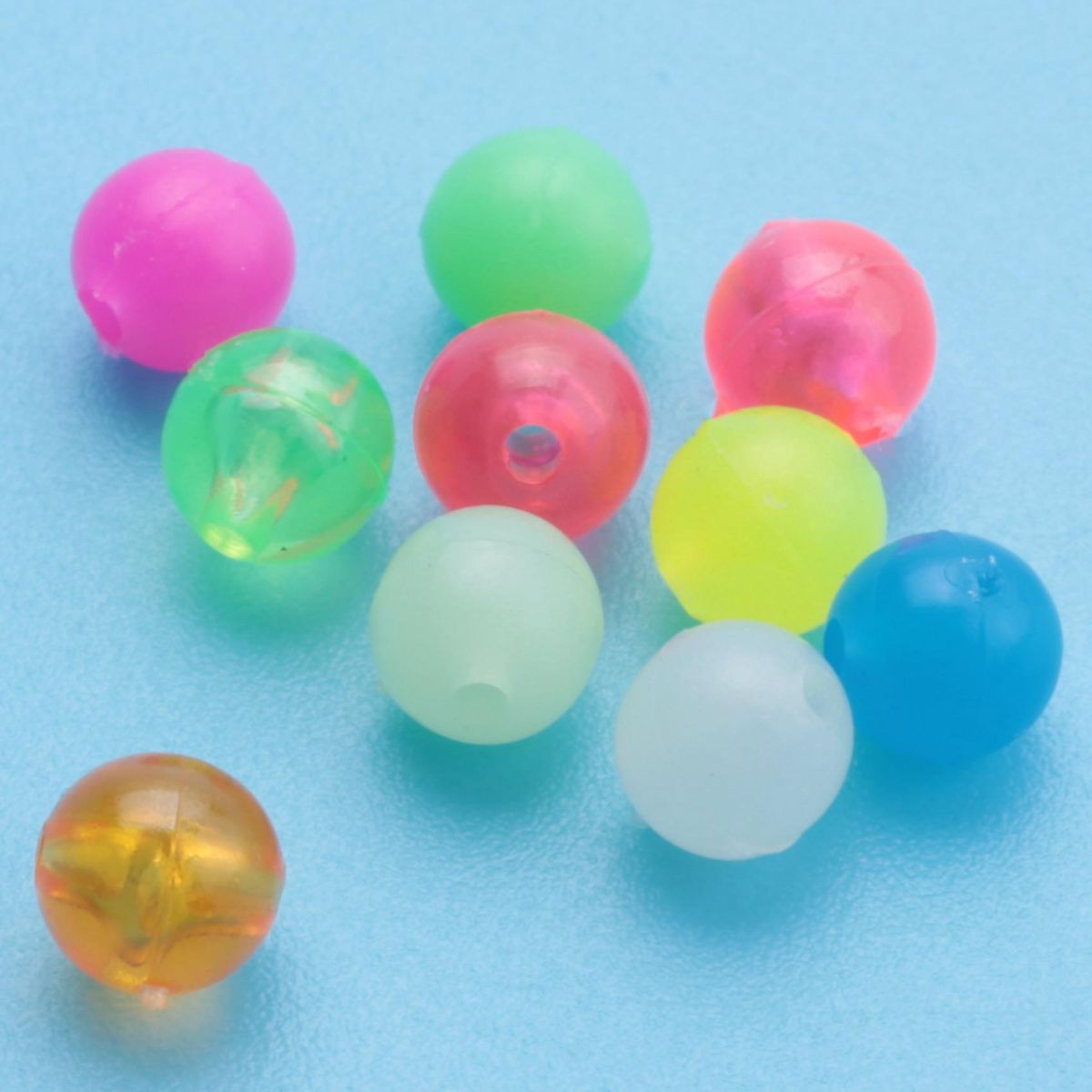 1000Pcs/Set Fishing Beads 5mm Floats Glow Beads Fishing Acce