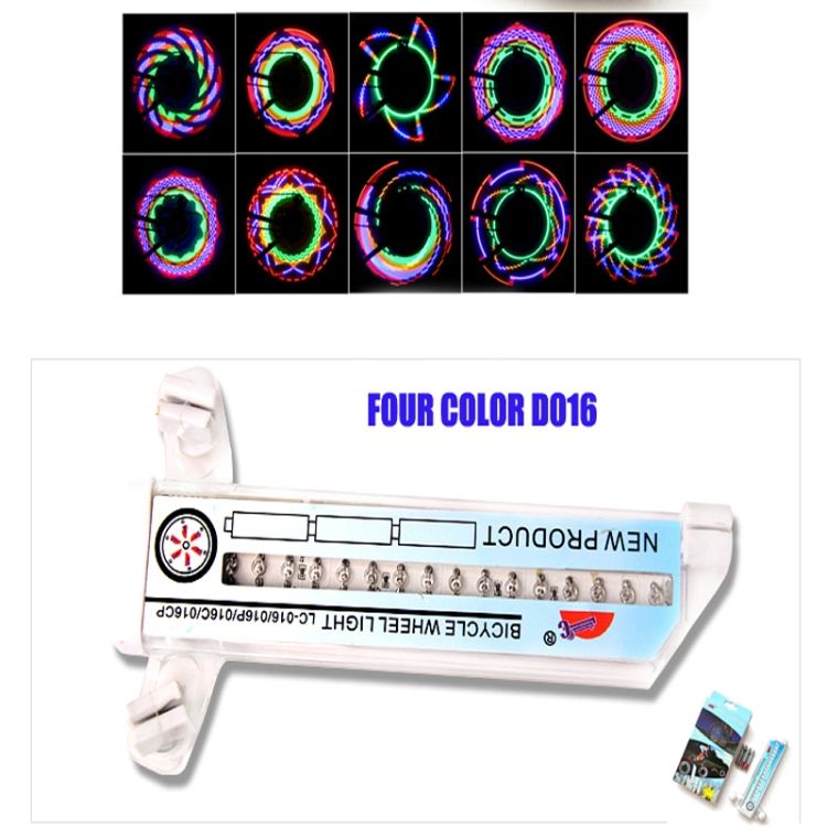Bike Cycling Bicycle Tire Valve 32 Led Flash Spoke Wheel Light 32 LED Wheel Light