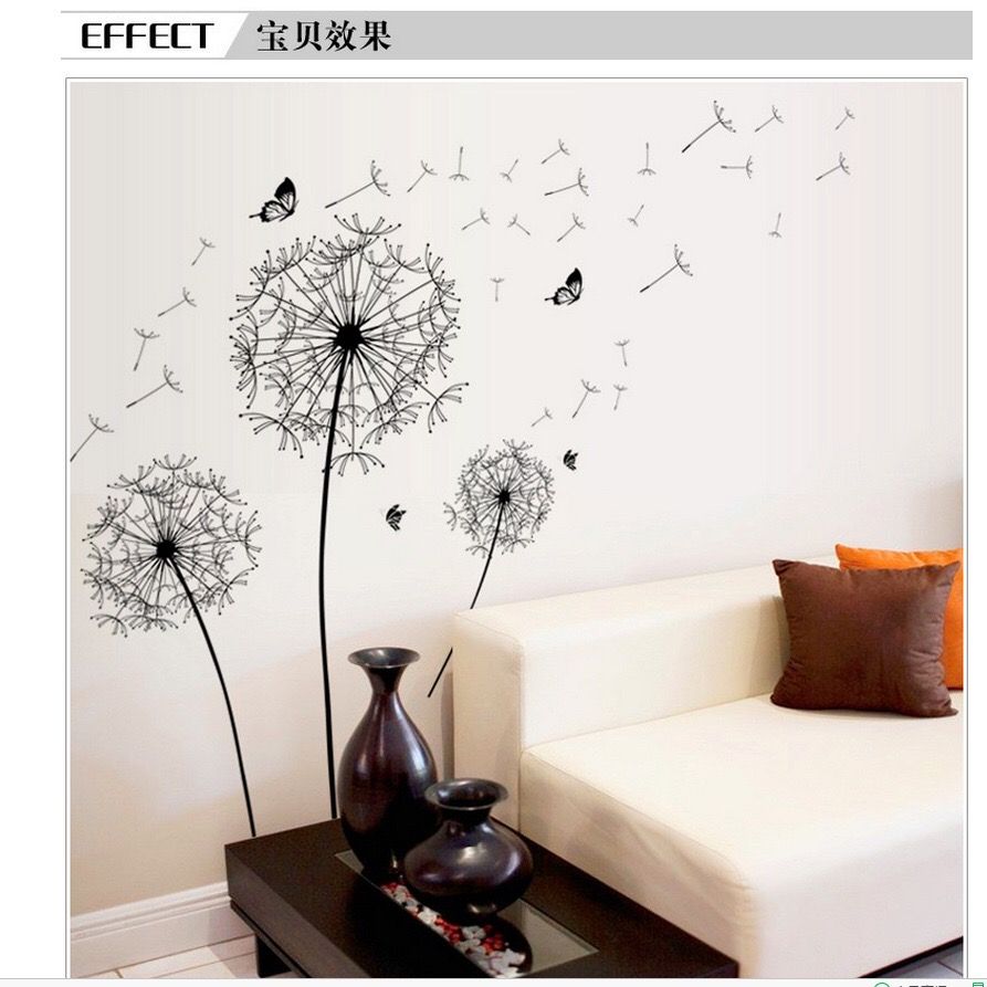 Wall Stickers Home Wall Decor Flowers And Birds 002