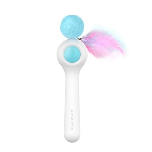 Electric Cat Toy Teaser Feather Toys With Catnip Cat Interactive Toy Stick Feather Wand Colorful Pet Dog Supplies
