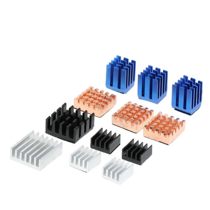 12x Heat Sink Cooling Cooler Kit + Adhesive Tape For Raspberry Pi 3