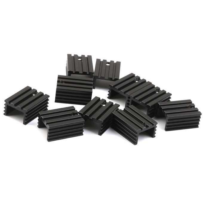 10Pcs 20x15x10mm Aluminum TO220 Triode IC Heat Sink Cooling Fin