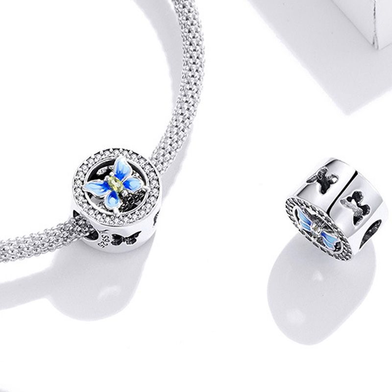S925 Erfly Series DIY Bracelet Pearl Accessories SCC1682
