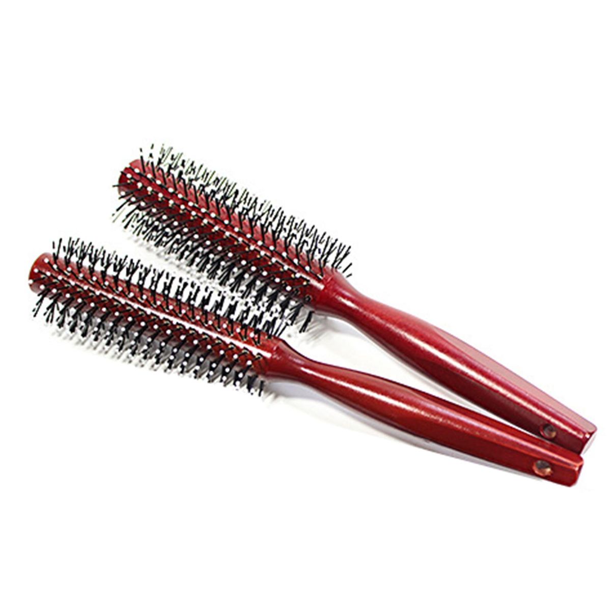 Wooden Bristle-free Curly Hair Comb Pear Flower Head Fluffy Bob Head Styling Comb V-shaped Teeth Round Comb