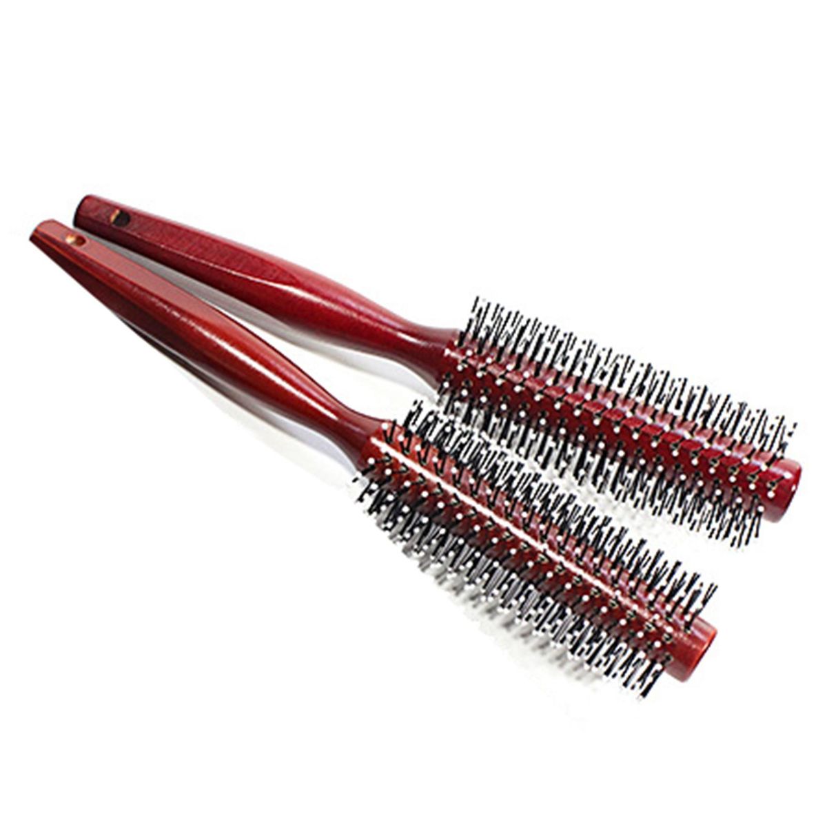 Wooden Bristle-free Curly Hair Comb Pear Flower Head Fluffy Bob Head Styling Comb V-shaped Teeth Round Comb