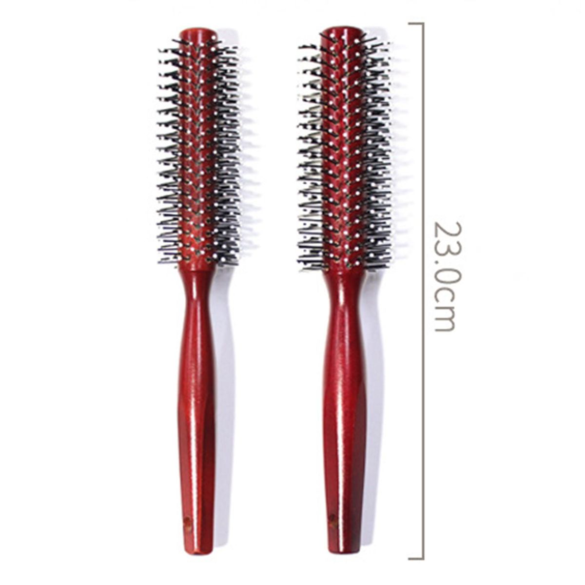 Wooden Bristle-free Curly Hair Comb Pear Flower Head Fluffy Bob Head Styling Comb V-shaped Teeth Round Comb
