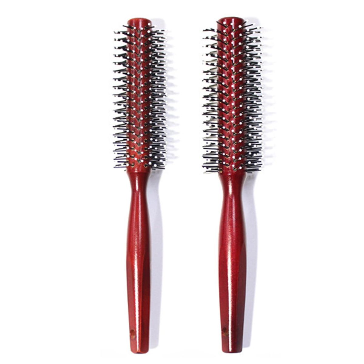Wooden Bristle-free Curly Hair Comb Pear Flower Head Fluffy Bob Head Styling Comb V-shaped Teeth Round Comb