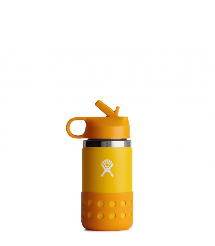 12 Oz Kids Wide Mouth Straw Lid & Boot Canary