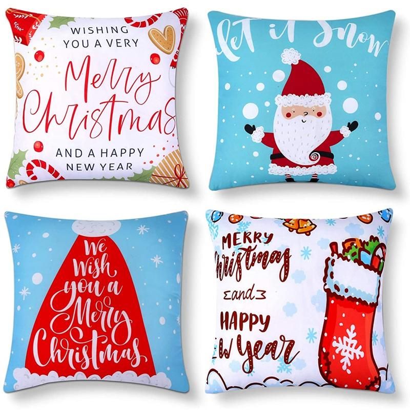 Christmas Pillow Covers Decorative Throw Pillow for Indoor