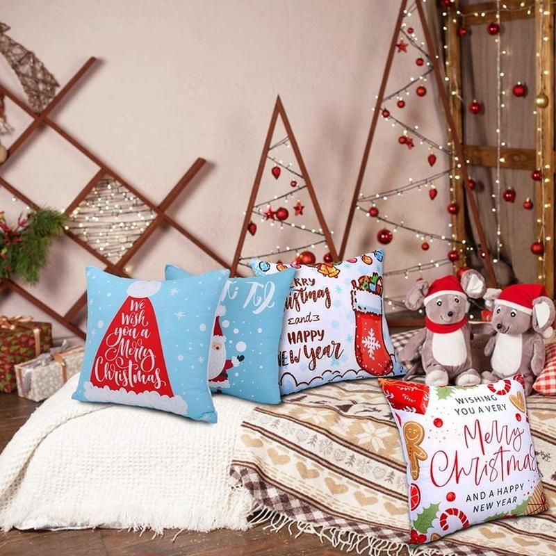Christmas Pillow Covers Decorative Throw Pillow for Indoor