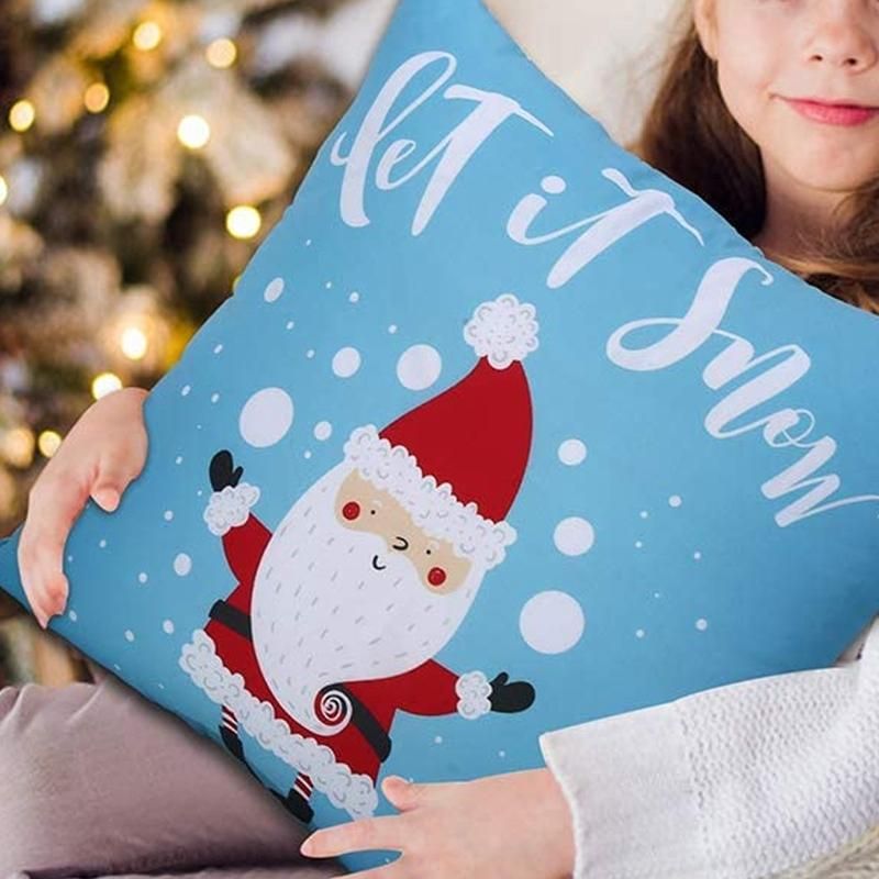 Christmas Pillow Covers Decorative Throw Pillow for Indoor