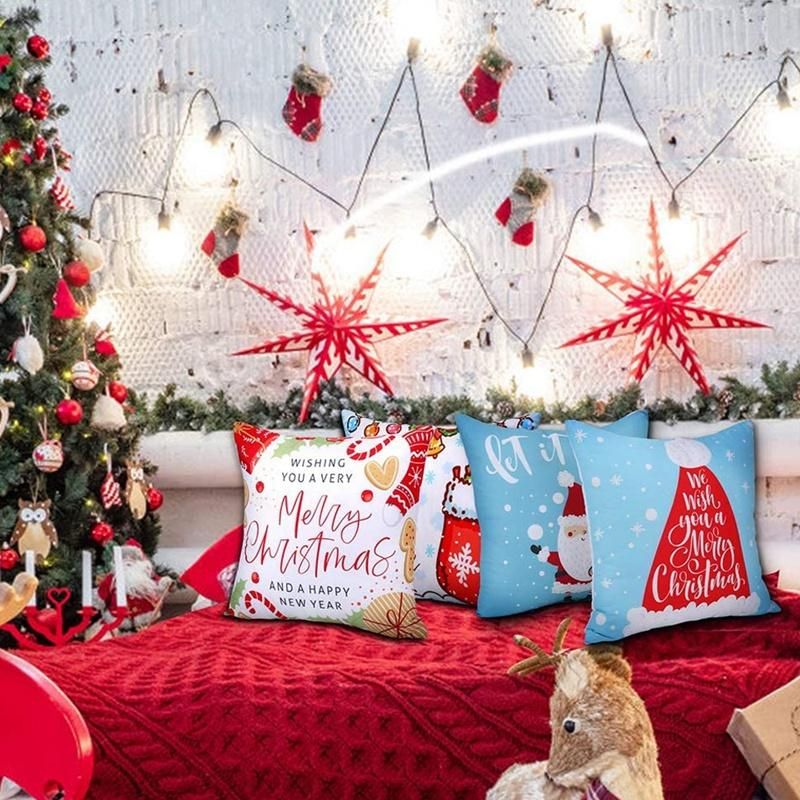 Christmas Pillow Covers Decorative Throw Pillow for Indoor