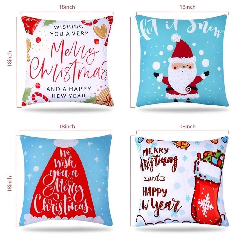 Christmas Pillow Covers Decorative Throw Pillow for Indoor