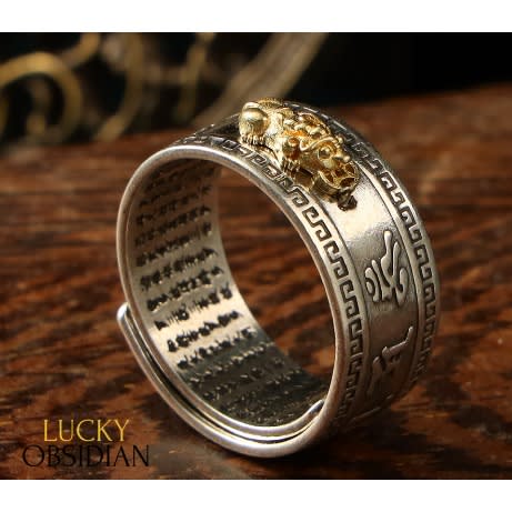 Feng Shui Pixiu Adjustable Ring