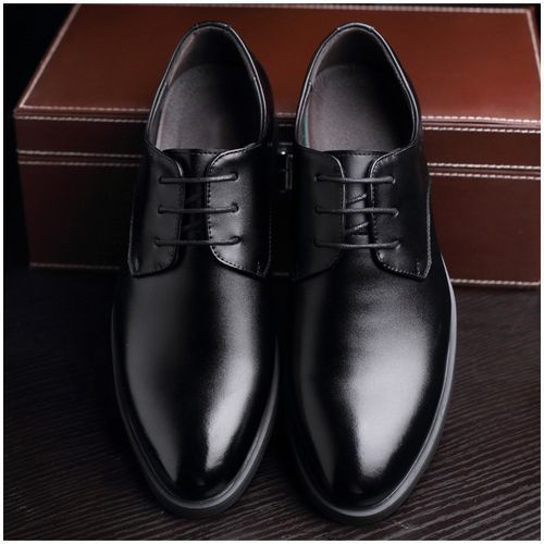 Mens Formal Business Dress Leather Shoes - Black