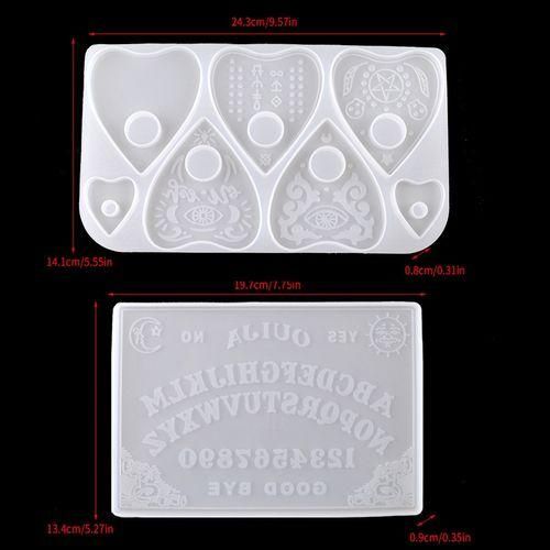 2Pcs DIY Silicone Epoxy Resin Casting Mold